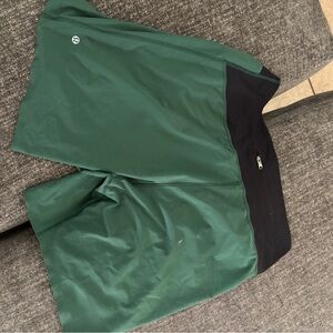 lululemon athletica Green and Black Athletic Shorts